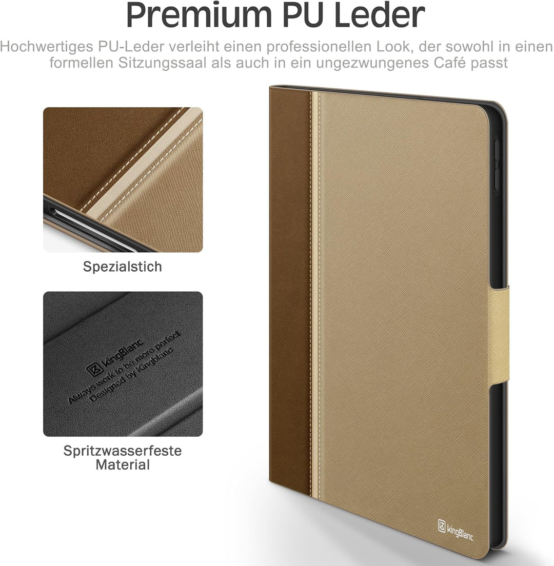 KingBlanc für iPad A16 Hülle 11. Generation 11 Zoll 2025, iPad 10. Generation 10,9 Zoll 2022 mit Pen
