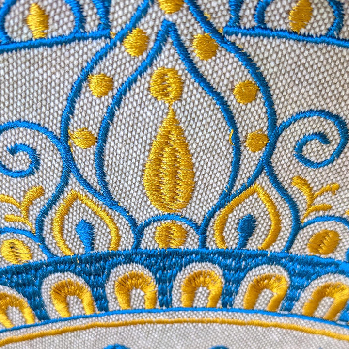 Mandala Life ART Böhmischer Hocker Osmanische Abdeckung -60x20 cm - Luxus-Hocker mit handwerklichem