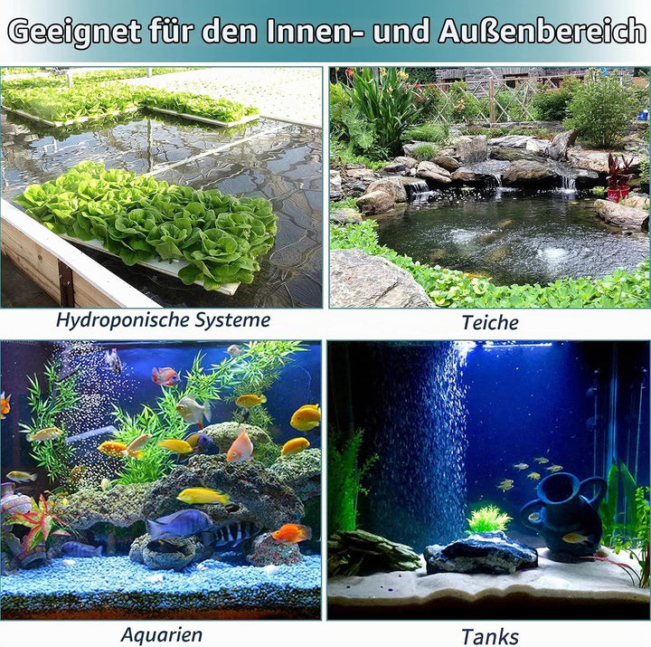 Pawfly 2 PCS grosser Luftstein-Zylinder 10 cm, Luftblasen-Diffusor für Teich und Aquarium Fischbecke