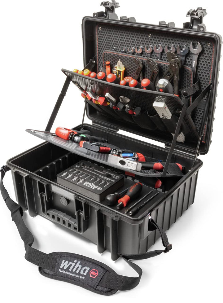 Wiha XL SHK 45237 Werkzeugkoffer 113-teilig für Handwerker, Sanitär, Profis, Techniker