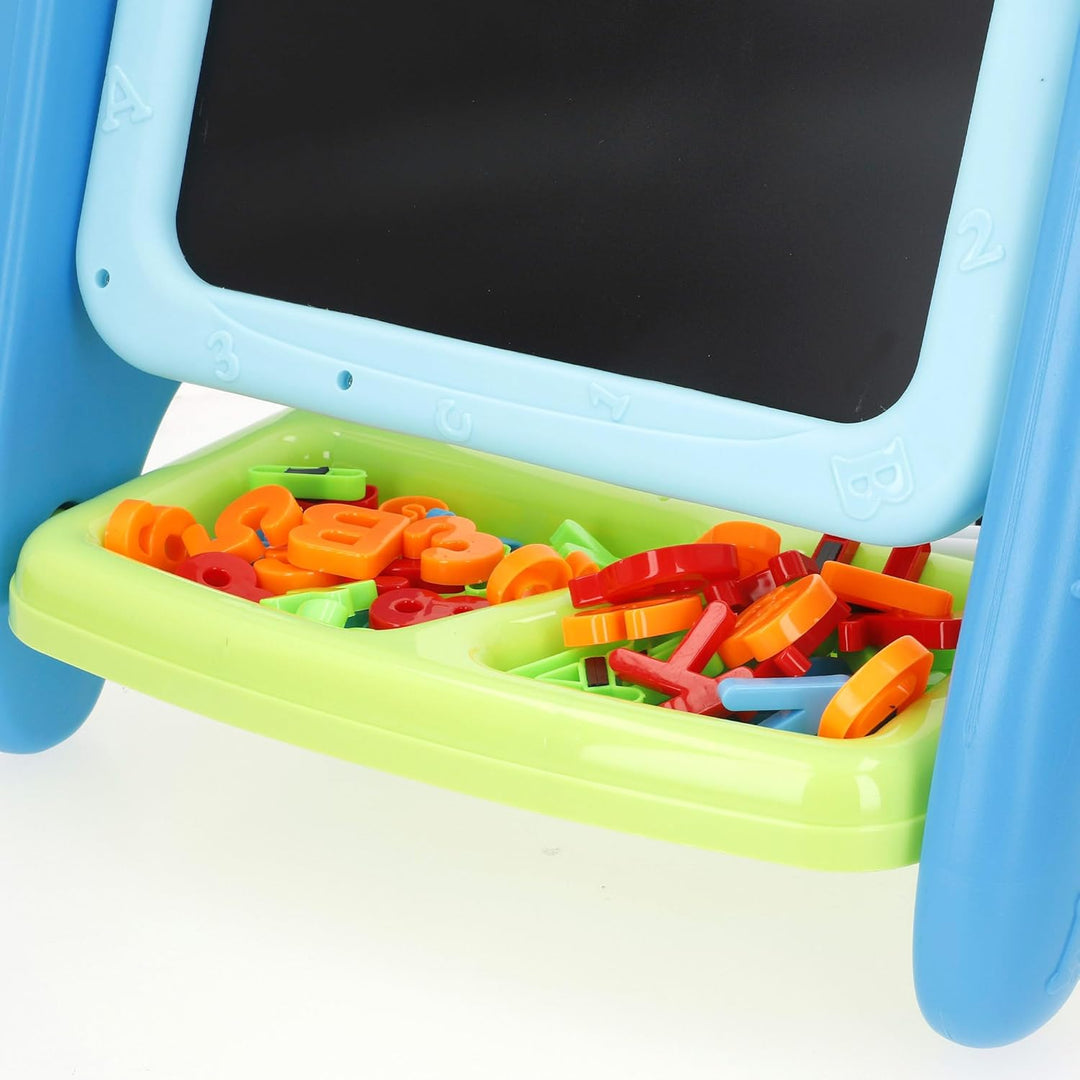 ColorBaby 47987 Good Idea Magnettafel für Kinder, 2-in-1, 36 x 26 x 42 cm, Kreide, Marker, Buchstabe