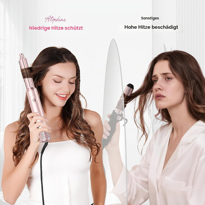 MogaWave pro Air styler 6 in 1 Hairstyler set Airbrush Haarstyler mit Warmluftbürste, Föhnbürste, Ru