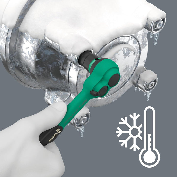 Wera 05005530001 8100 SB 12 Zyklop Comfort Knarrensatz & 05022210001 950/9 Hex-Plus Multicolour HF 1