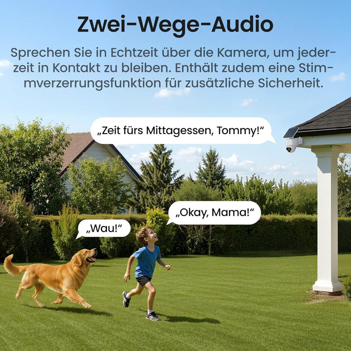 aosu T2 Ultra 4K 8MP Überwachungskamera Aussen Solar Akku [Passt für T2 Ultra Kit, TrueColor Nachtsi
