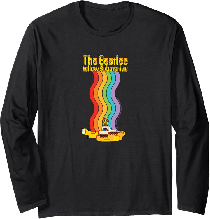 The Beatles - Gelber U-Boot-Regenbogen Langarmshirt