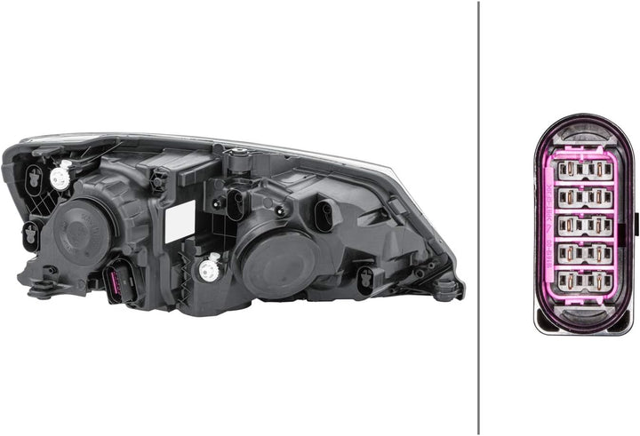 HELLA 1EL 011 824-211 DE/Doppelscheinwerfer/Halogen-Hauptscheinwerfer - links - für u.a. Skoda Fabia