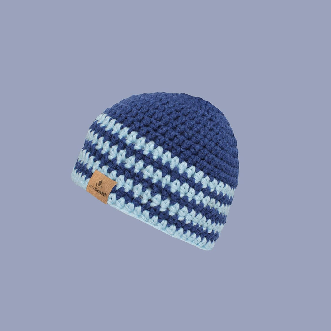 myboshi Häkelset Kindermütze Beppu, inkl. No.1 Wolle, Nadel und Anleitung, original Label, Häkelpake
