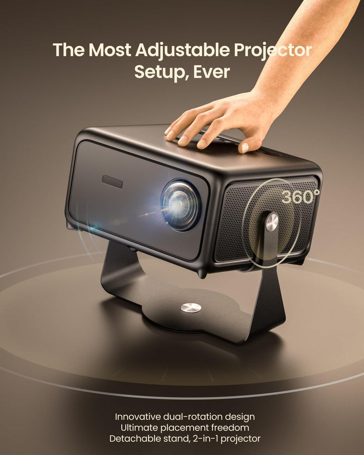 4K Beamer Heimkino 1500 ANSI Lumen Tageslicht Smart Projektor mit Apps, ToF Autofokus & Trapezkorrek