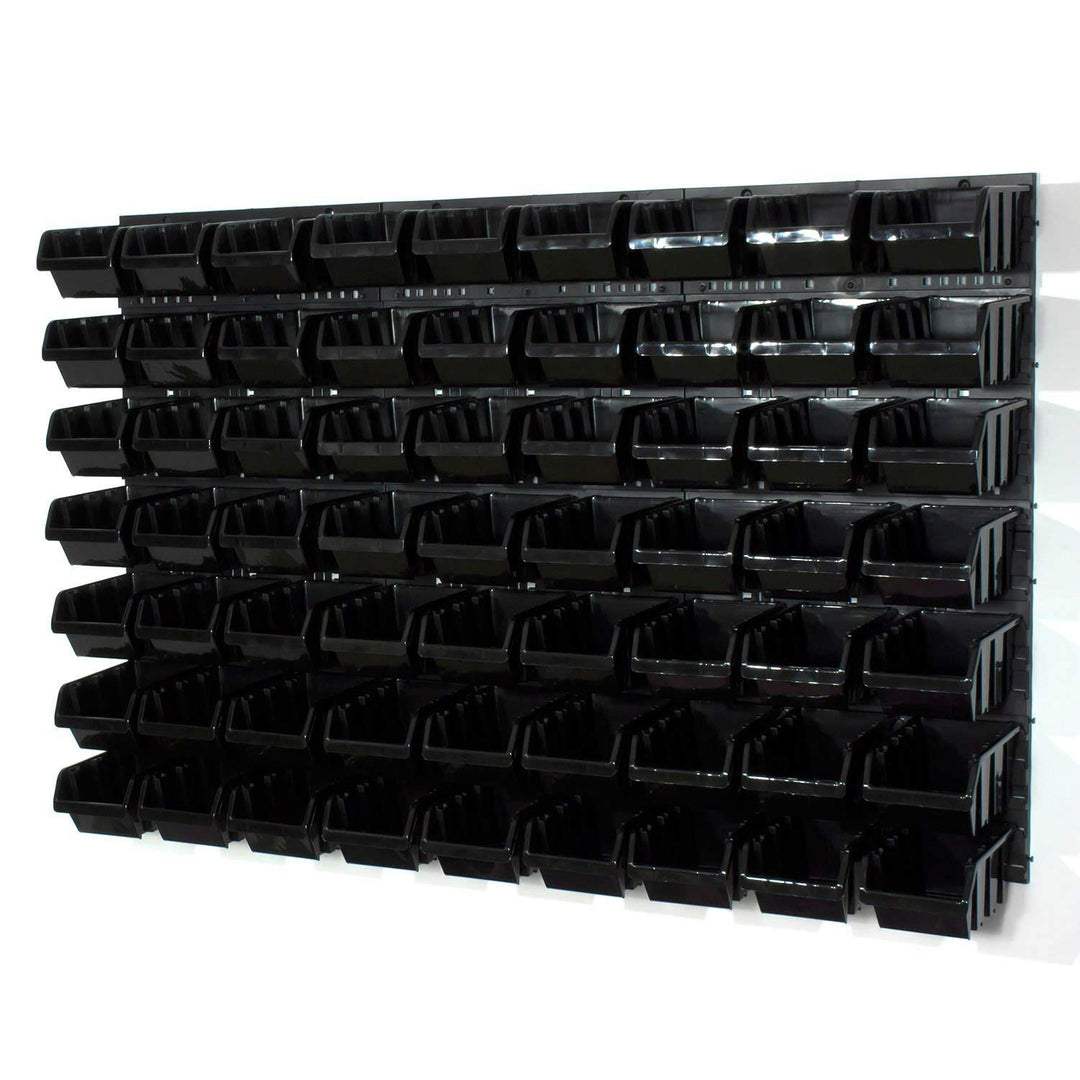 69 tlg. Wandregal Regal InBox Gr.3 schwarz Werkstatt Lochwand Wandplatte + Organizer Schwarz +, Schw