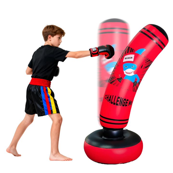 Aufblasbarer Boxsack, 47. 24 Zoll Boxsack, De-Stress Boxsack für Kinder für Junge/Mädchen, Boxsack F