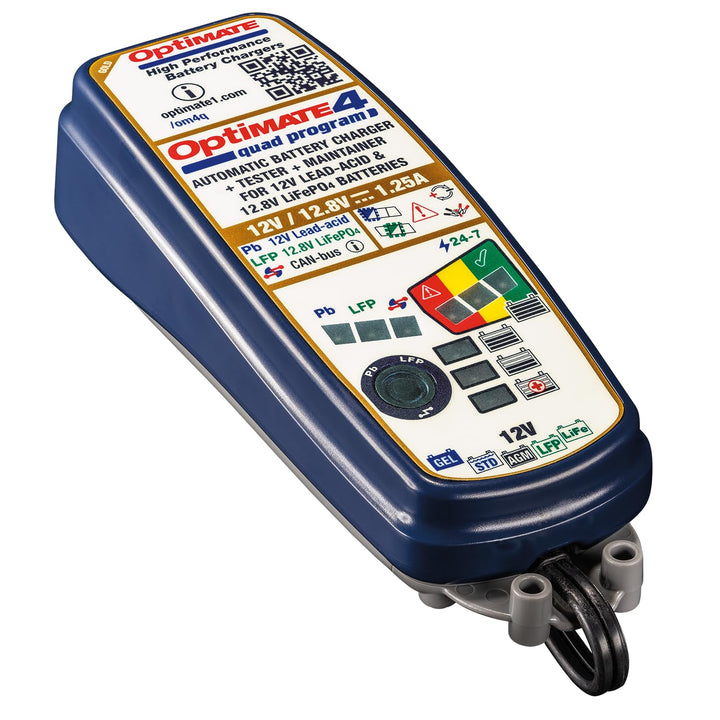 TECMATE Unisex-Adult 450164 Optimate 4 Quad Program Premium Edition Battery Charger Ref.: TM630-PR,