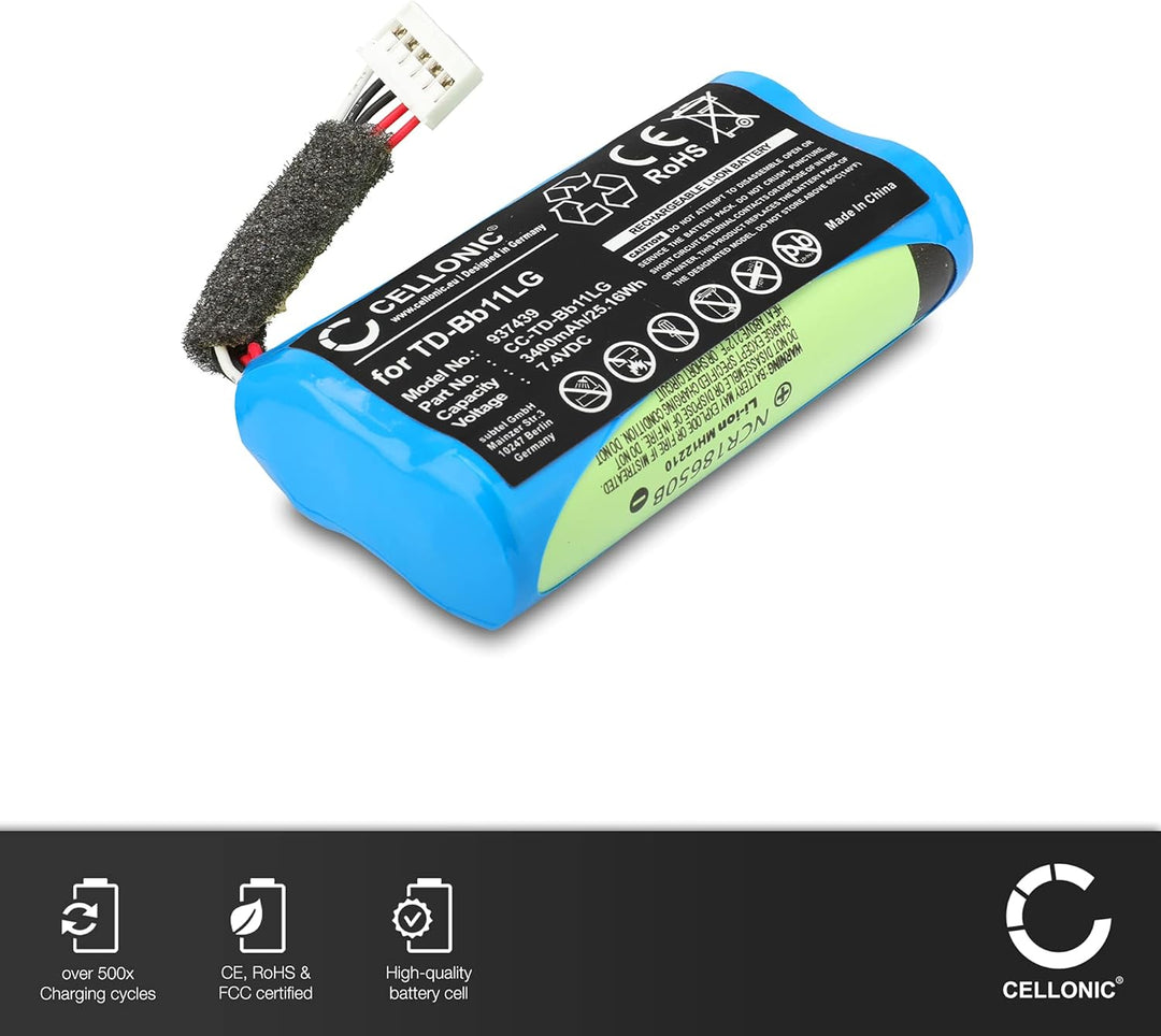 CELLONIC 1x Akku für Lautsprecher Kompatibel mit LG Music Flow P7, PJ9, NP7550, EAC63320601 - (3400m