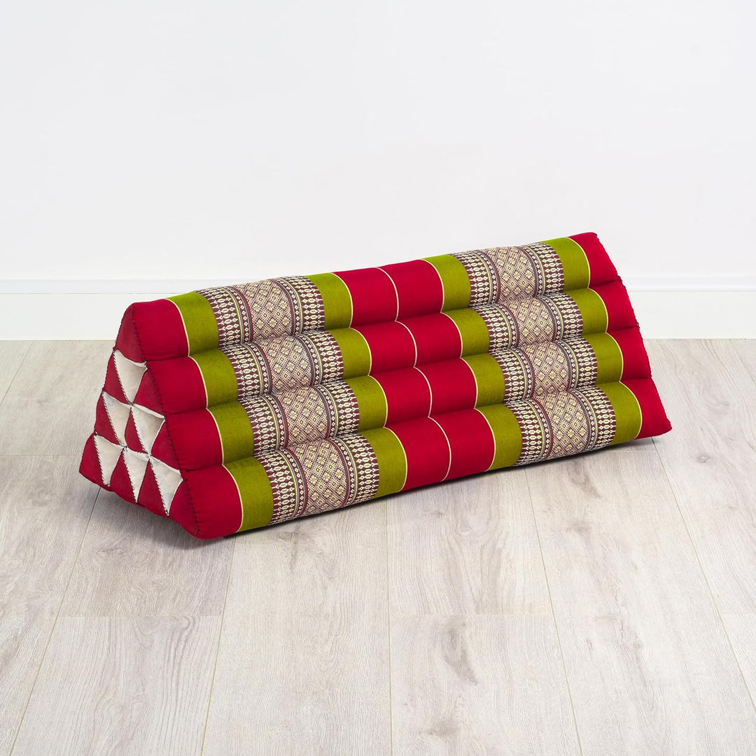 livasia Rückenstützkissen breit für Paare, Dreieckskissen für Garten und Balkon, Keilkissen mit Kapo