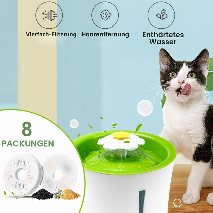 8 Stück Ersatzfilter für Trinkbrunnen, Katzenbrunnen Filter für 3L/100oz Katzenbrunnen ‎43742W ‎4374