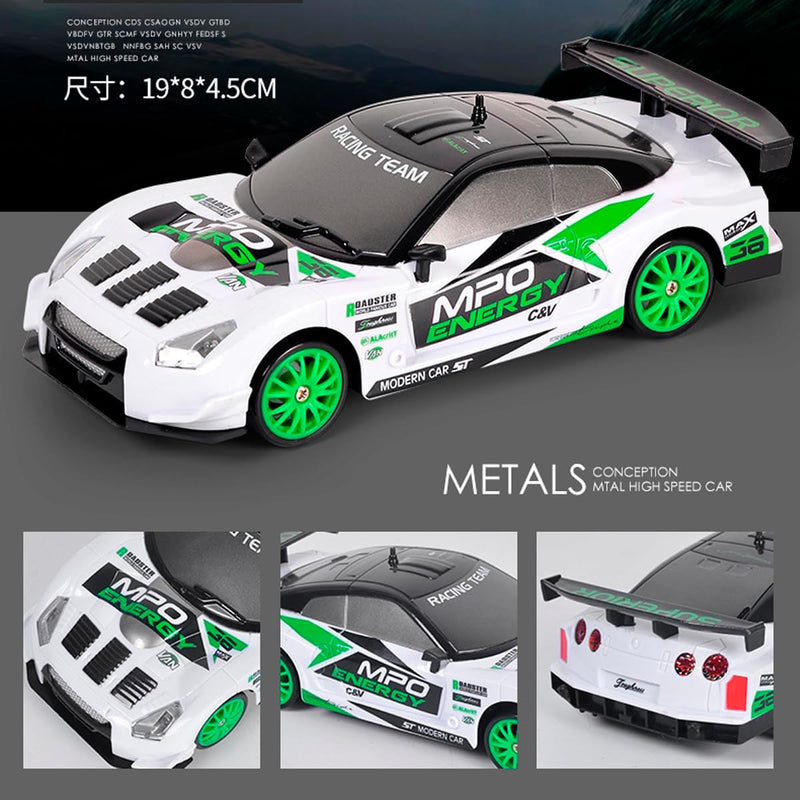 Siereolly RC Drift Car 1:24 Ferngesteuertes Auto 2,4Ghz Spielzeugauto 15km/h 4WD Ferngesteuertes Ren