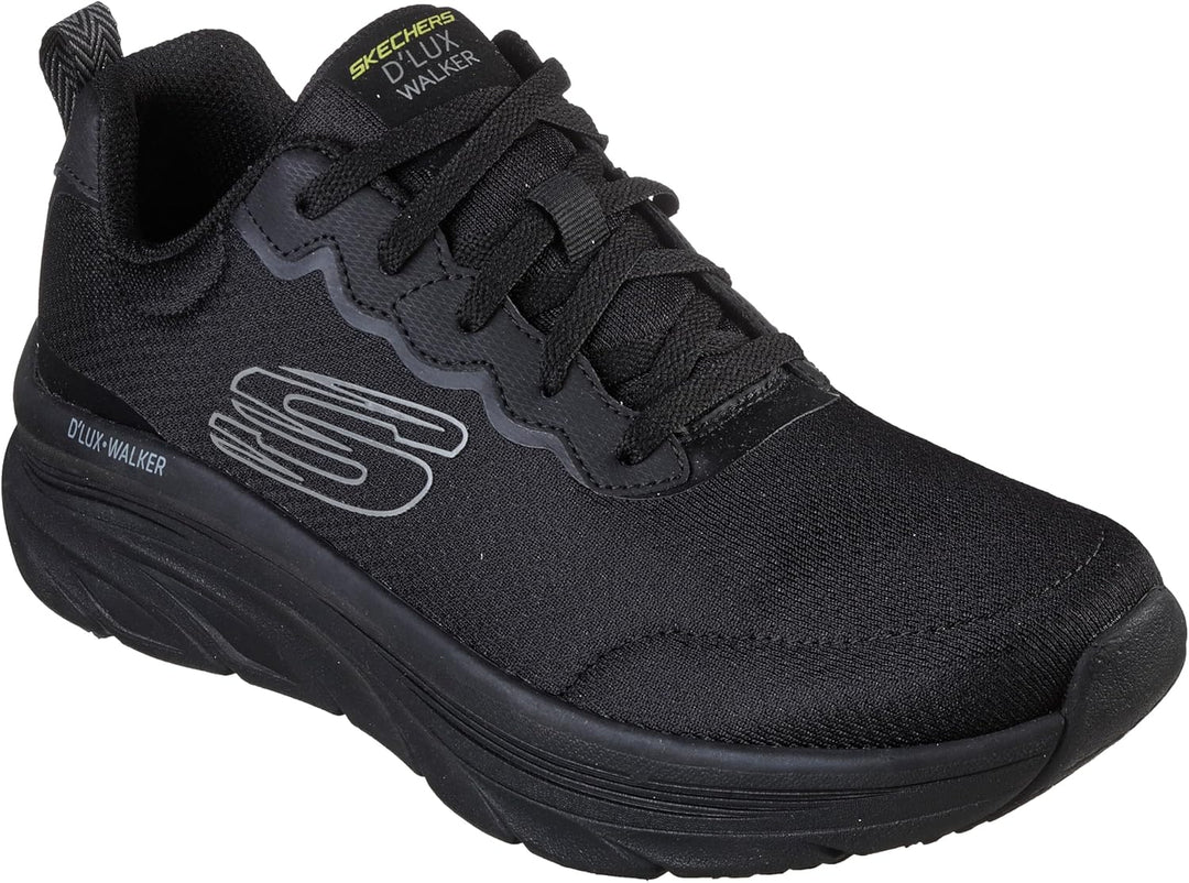 Skechers D'Lux Walker - Scrambler 232264-BKCC, Herren, Sneaker, Black Mesh/Synthetic Trim 45 EU Schw