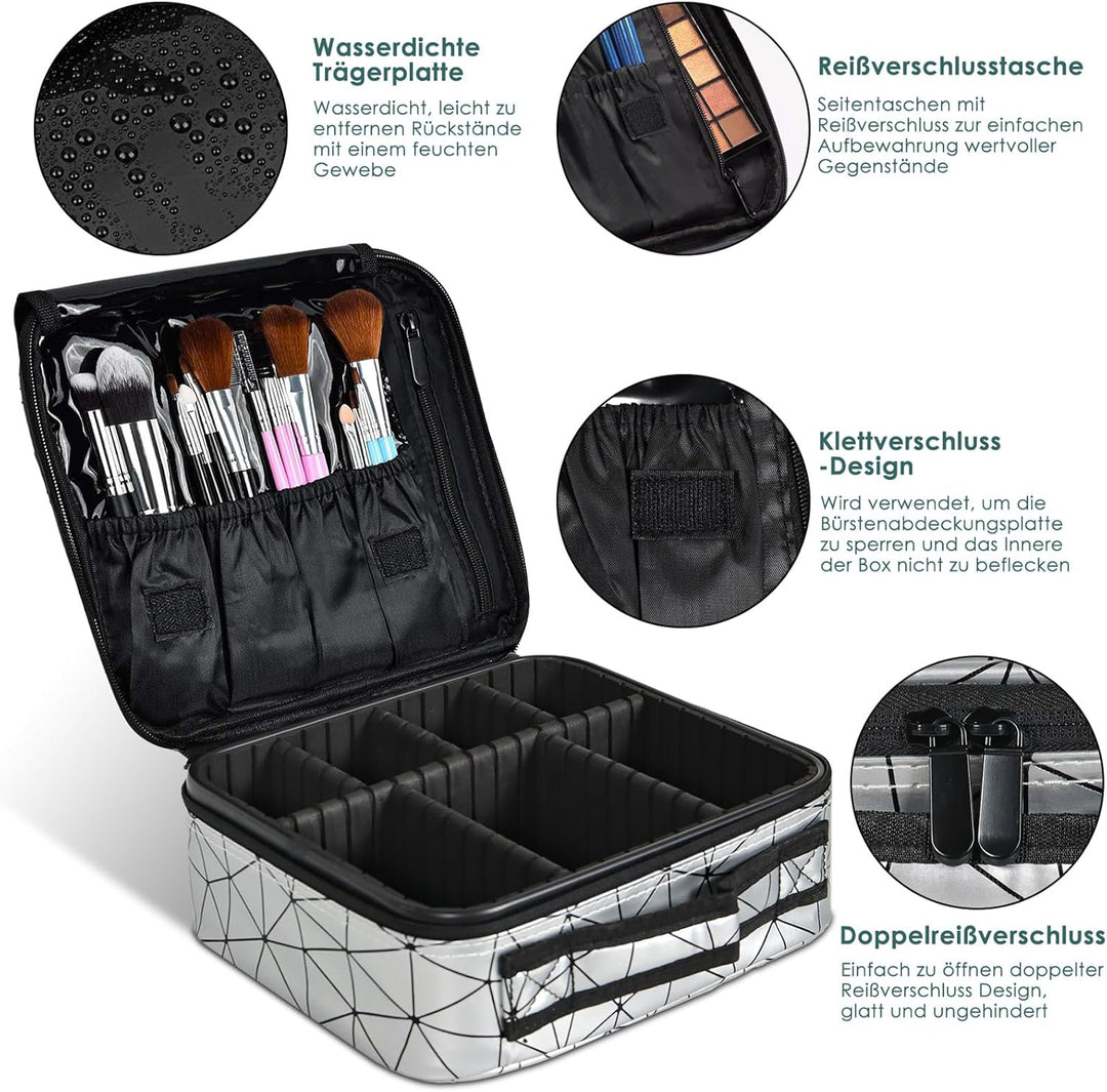 TANTOMI Kosmetiktasche Damen Portable Kosmetikkoffer Damen, Professionelle Make up Tasche Schminktas