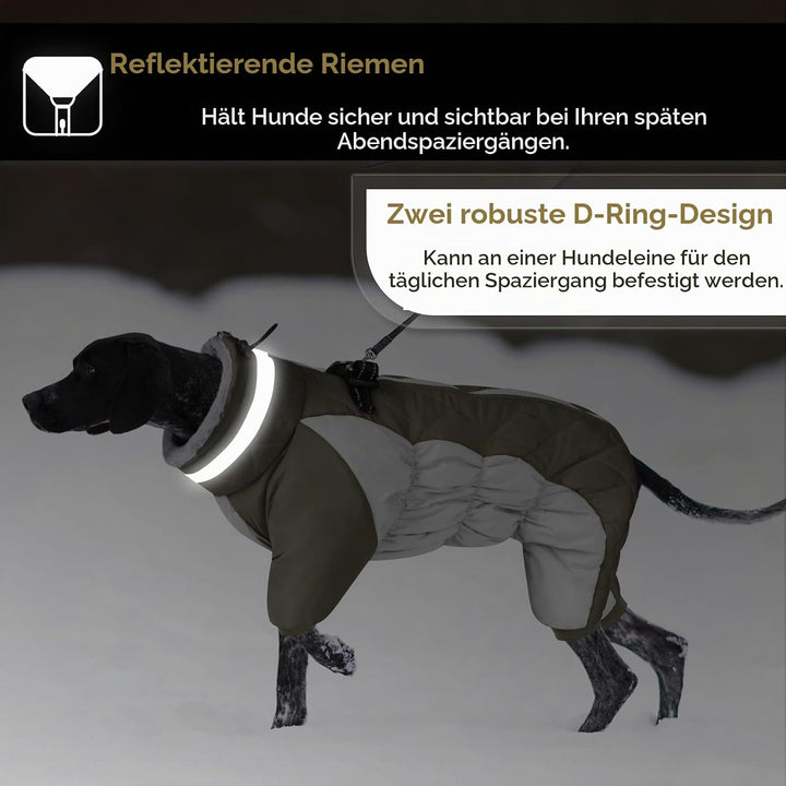 AOFITEE Winteroverall für Hunde - Wasserdichter Hundemantel für Kleine Hunde mit Beinen, Winter Warm