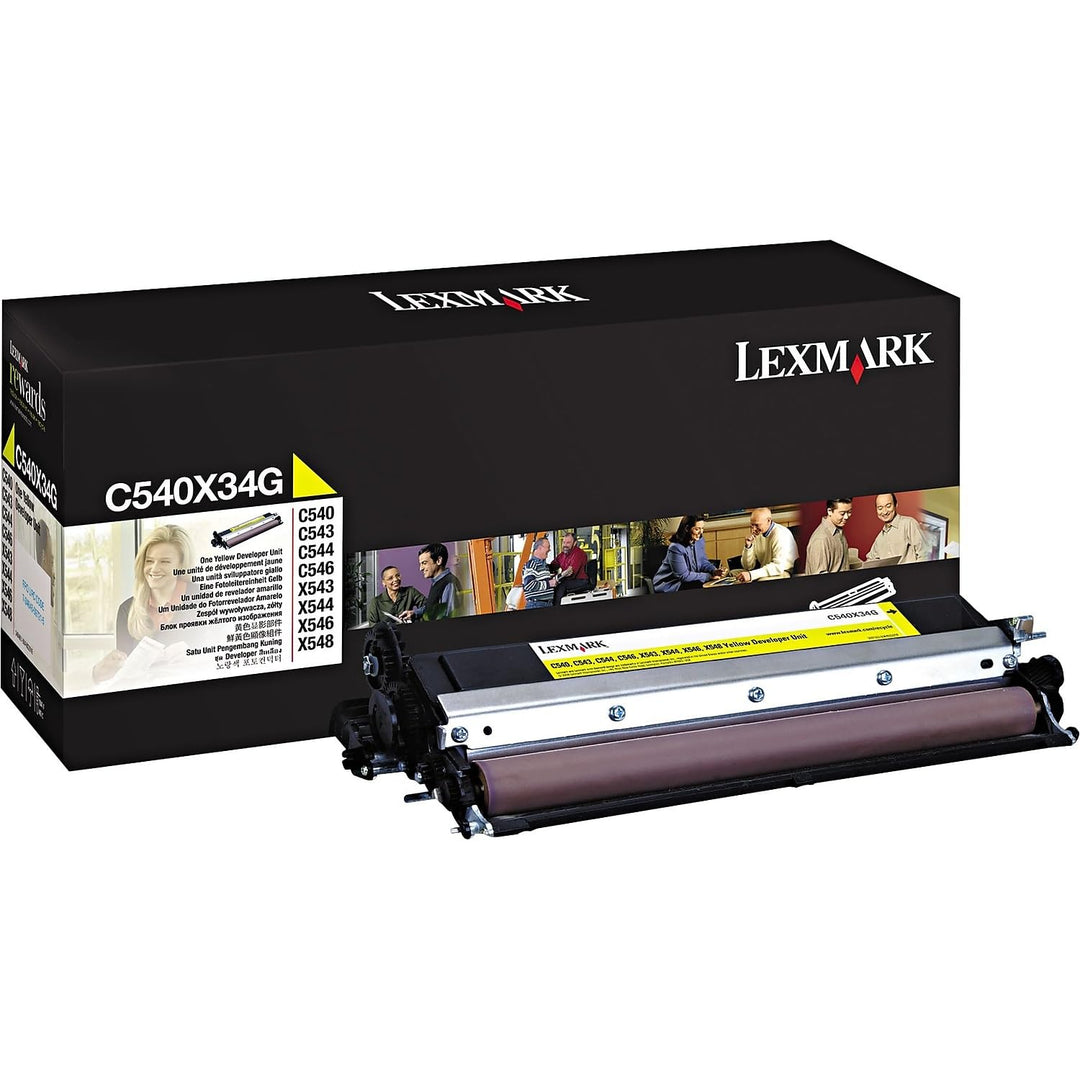 Lexmark C540X34G C540, C543, C544, X543, X544 Entwickler, 30.000 Seiten, gelb YELLOW, YELLOW
