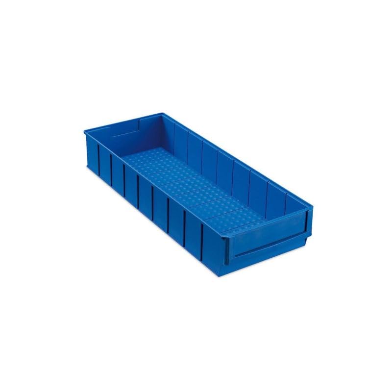 Blaue Industriebox 500 B | HxBxT 8,1x18,3x50cm | 6 Liter| Sichtlagerkasten, Sortimentskasten, Sortim