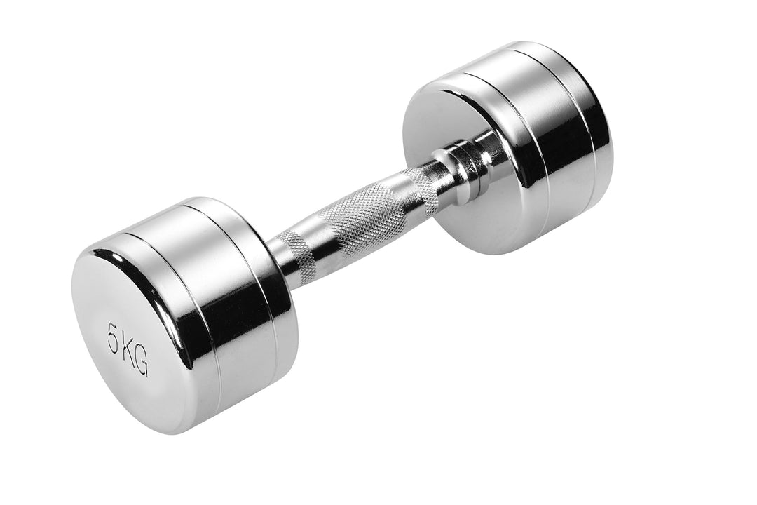 Trendy Sport Chrom Kurzhantel - 1 Stück - 5,0 KG