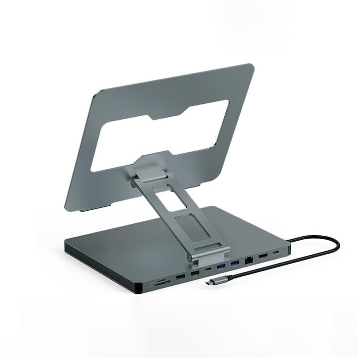 USB C Hub Stand for MacBook Pro, 10 in 1 Adapter for MacBook Air Docking Station with 4K 60Hz HDMI,