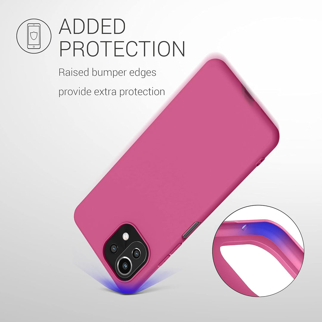 kwmobile Handyhülle für Xiaomi 11 Lite (5G) NE/Mi 11 Lite (5G) Hülle - TPU Case - Kabelloses Laden -