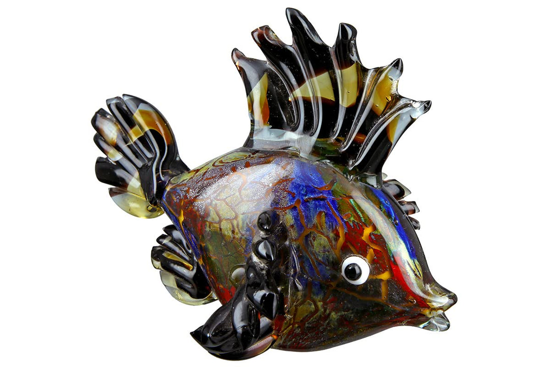 GILDE GLAS art Fisch Pondo - mundgeblasen - jedes Teil EIN Unikat - Breite ca. 24 cm