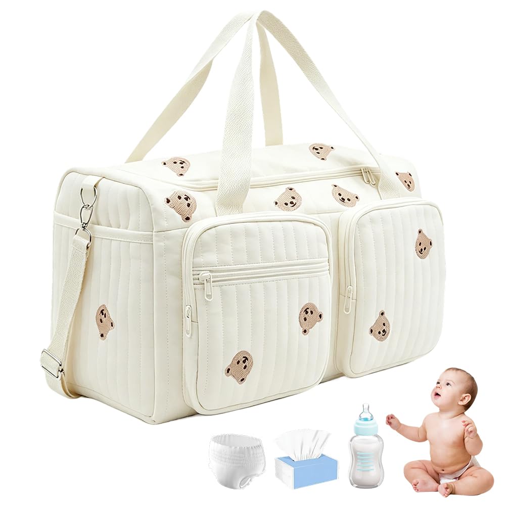 CEWROM Vielseitige Wickeltasche, Baby Wickeltasche und Umstandstasche, Leichte Gepolsterte Wickeltas
