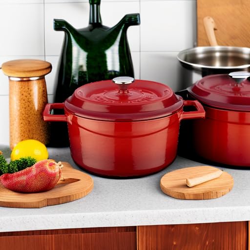 Lava Cooking CASSEROLE ROND 200 MM 2.60 LTR LVYTC20K2R RED/BLACK Rot/Schwarz, Rot/Schwarz