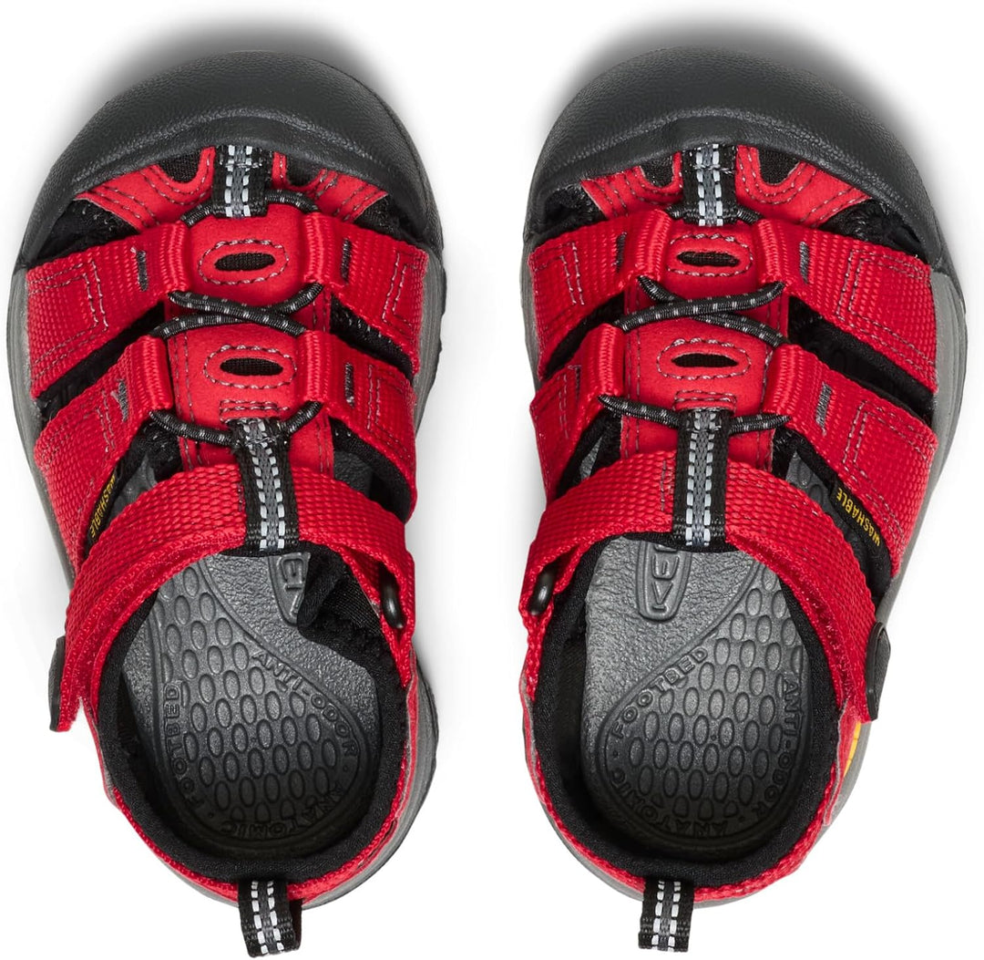 KEEN Jungen Unisex Kinder Newport H2 Sandalen 23 EU Ribbon Red Gargoyle, 23 EU Ribbon Red Gargoyle