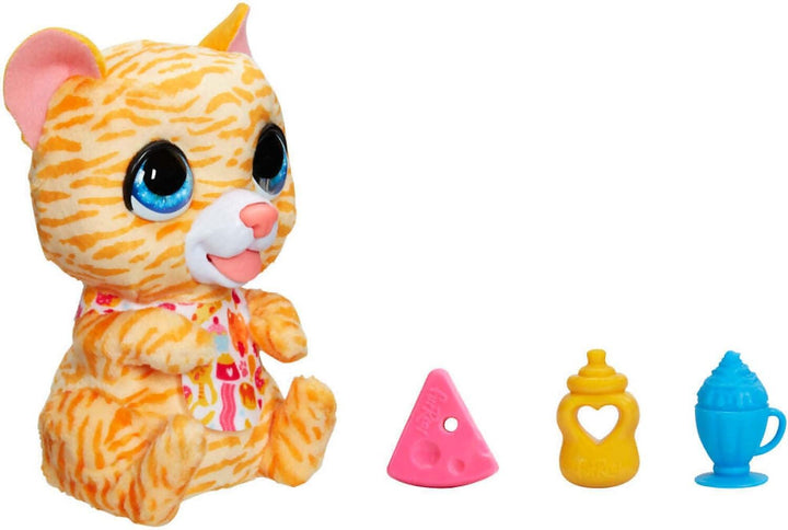 Hasbro furReal Newborns Kätzchen, Animatronik Plüschspielzeug mit Soundeffekten, interaktives Tierch