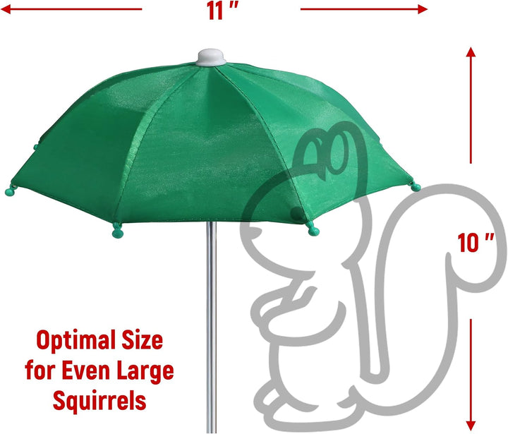 Ersatz-Mini-Regenschirm für Cozynut Eichhörnchen-Futterstation, Picknicktisch, Grün, Grün
