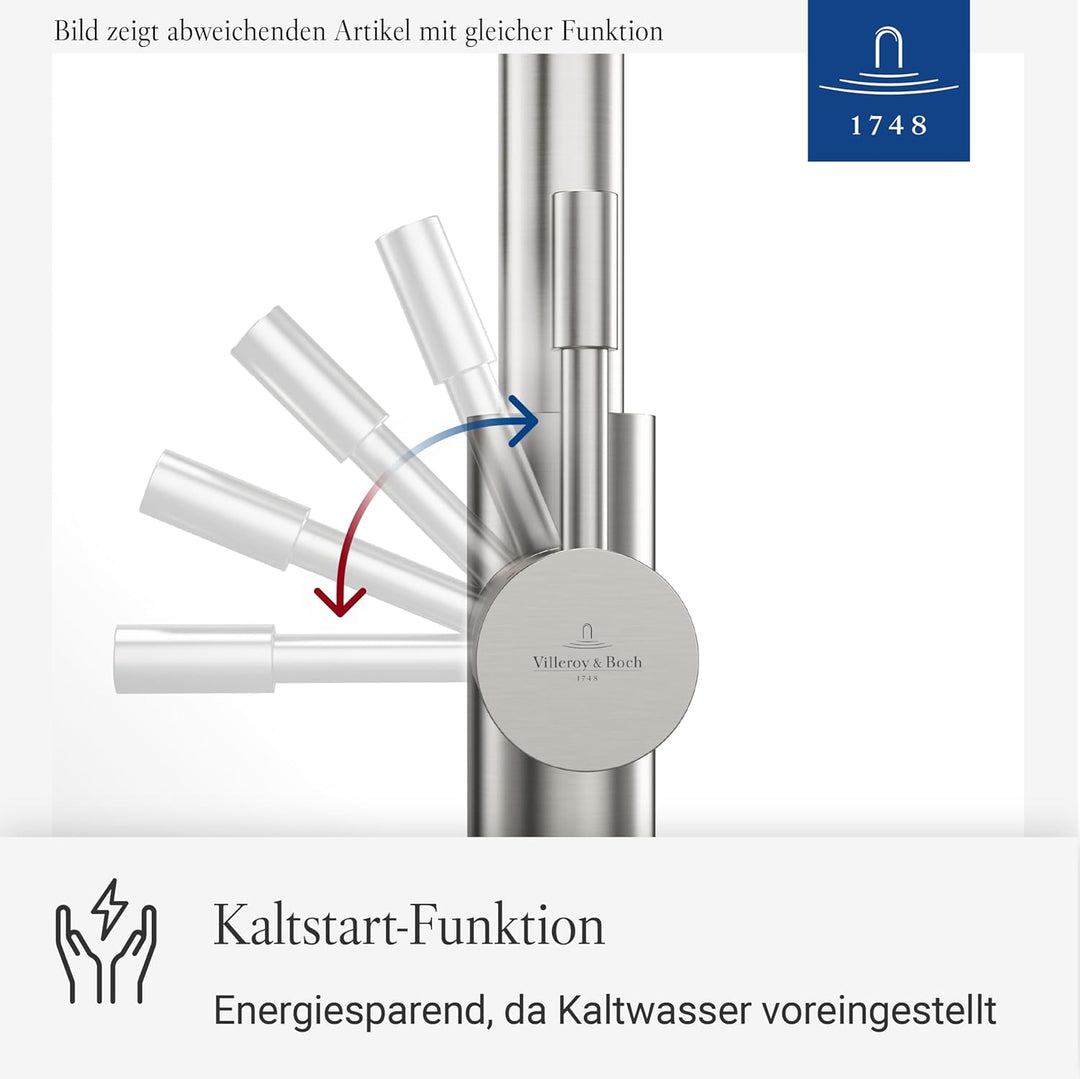 Villeroy &amp; Boch Umbrella Flex | Hochdruck | Einhand-Küchenarmatur mit herausziehbarer Handbrause | B