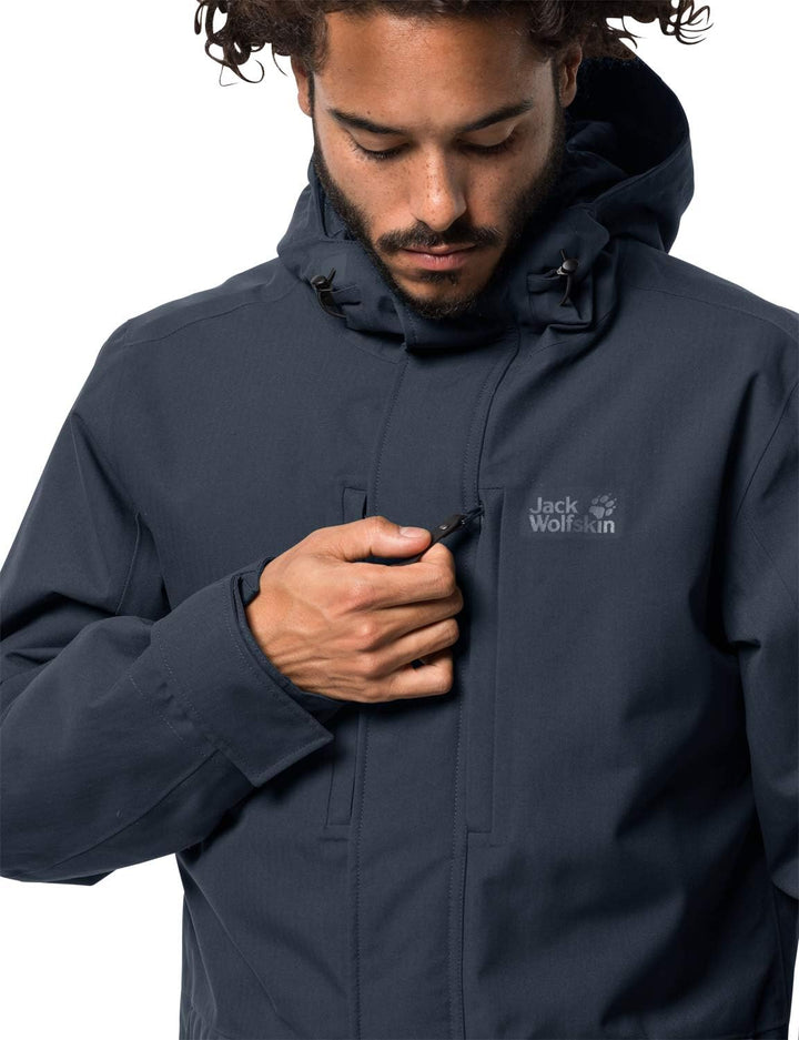 Jack Wolfskin Herren West Coast Jacket Wetterschutzjacke, L night blue