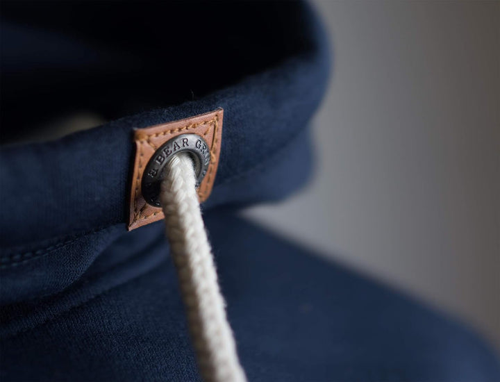 Grin&Bear Herren Kapuzenpullover mit Cross Over Kapuze GEC477 S Navy, S Navy