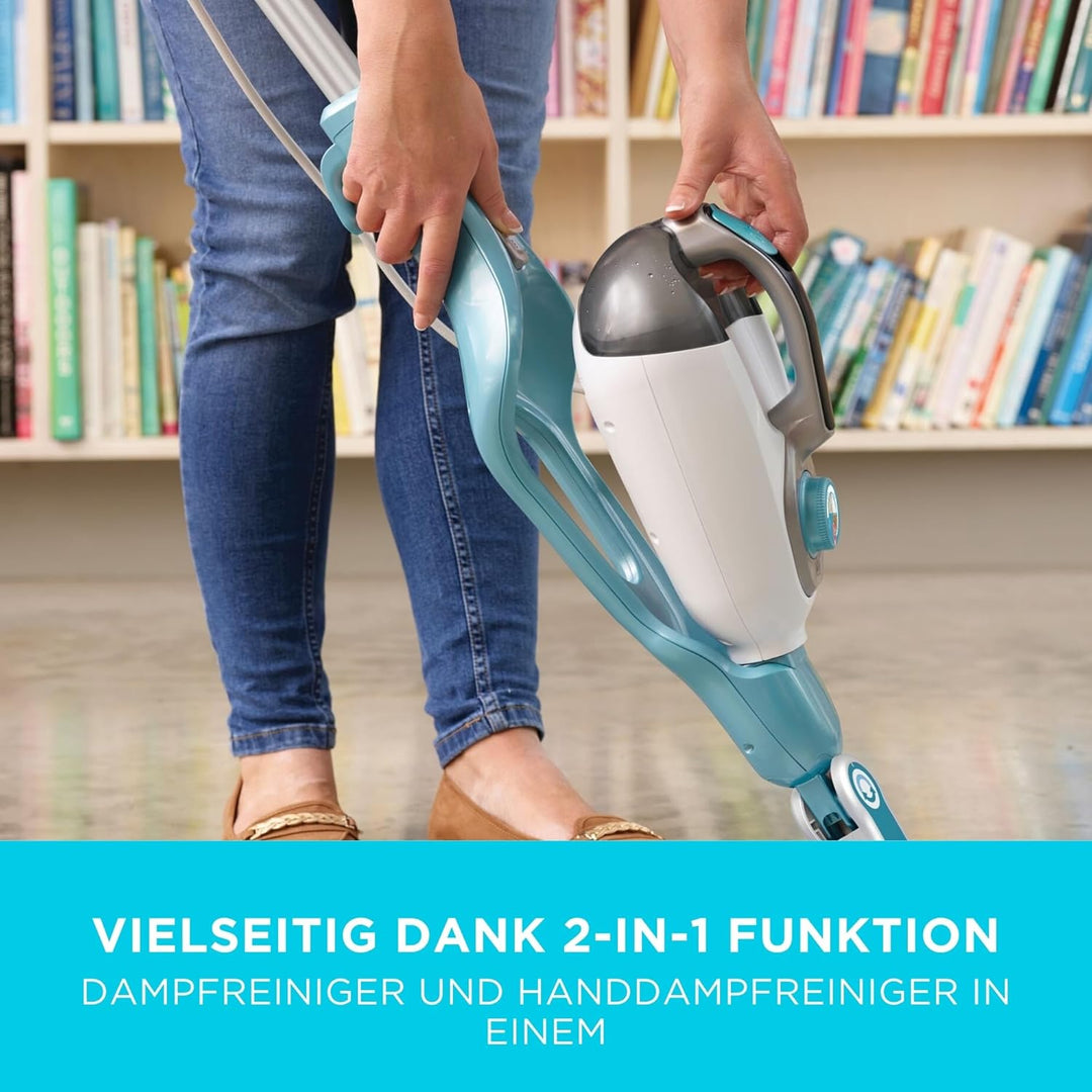 BLACK+DECKER BHSM166DSM Dampfmopp 2 und n1, 1.600 W mit Delta-Kopf