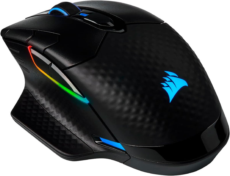 CORSAIR DARK CORE RGB PRO Wireless FPS/MOBA Gaming Maus - 18.000 DPI - 8 Programmierbare Tasten - Su