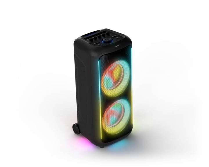 Philips TAX5000E Bluetooth-Party-Lautsprecher, 200 W Leistung, Bass+, Lichtshow, 14 Std. Akku, TWS,