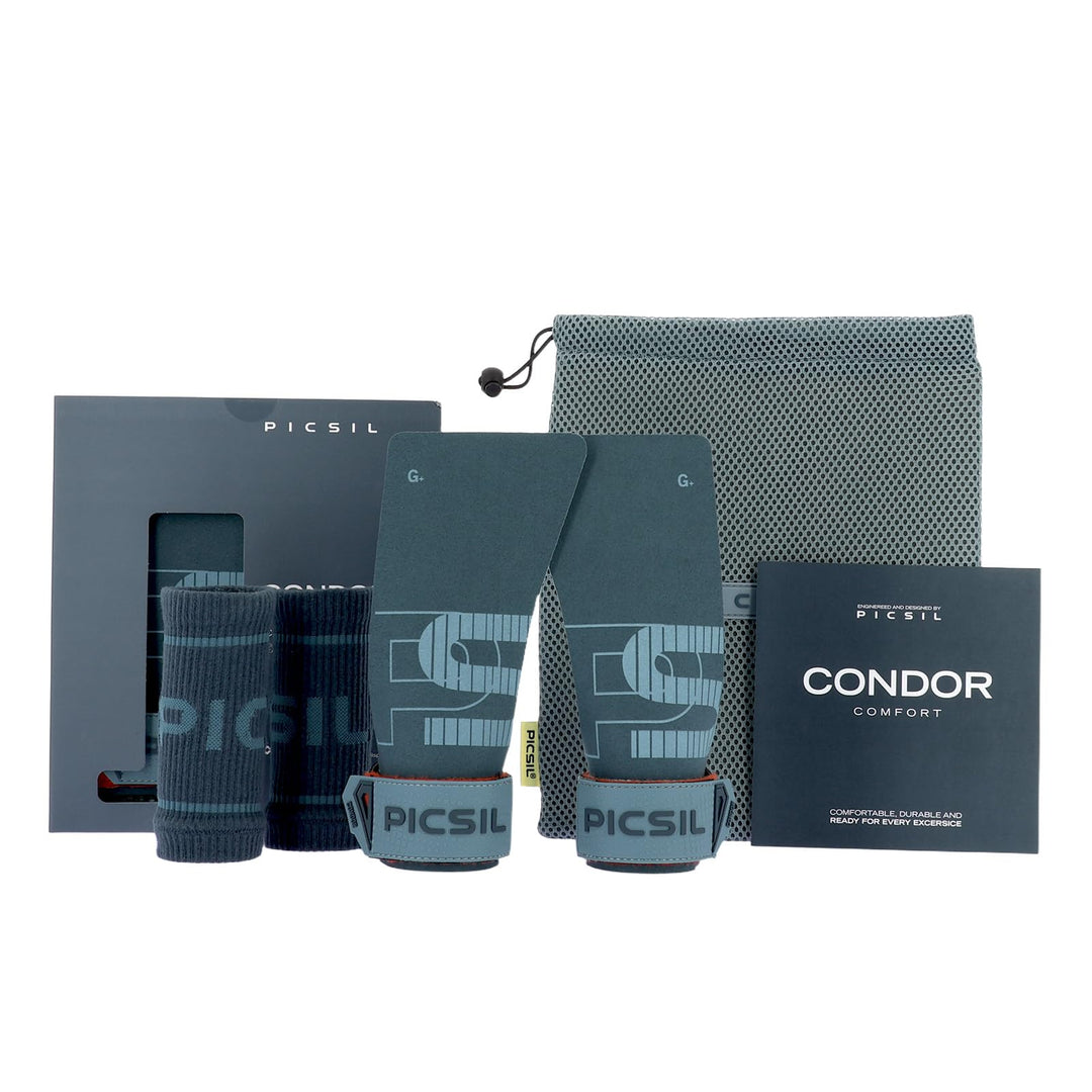PICSIL Condor Hand Grips – Profi‑Griffpolster aus Kunstleder, Chalk‑kompatibel, Handschutz für Calis