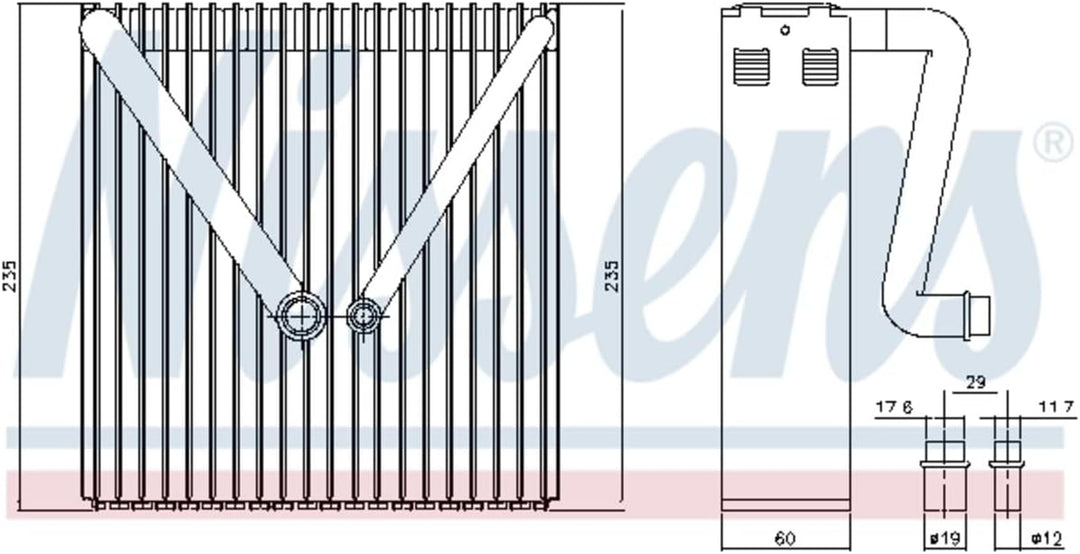 Nissens 92234 Verdampfer, Klimaanlage