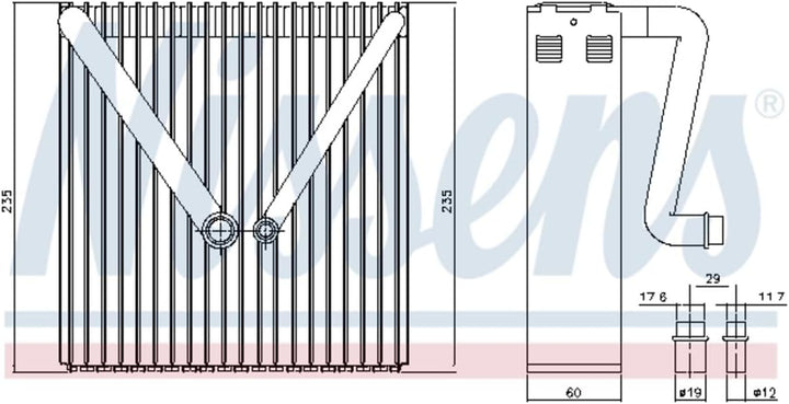 Nissens 92234 Verdampfer, Klimaanlage