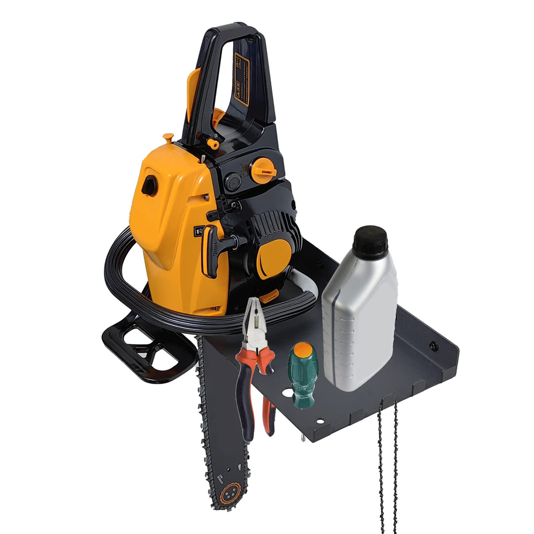 LHERUT Kettensägenregal Ständer Halter Garage Lagerung Wand Organizer, Kettensäge Wandhalterung Aufh