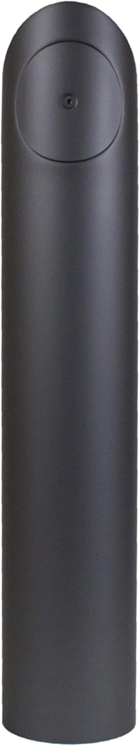 LANZZAS Ofenrohr Set 1x 90° Grad (Spitzbogen), im Durchmesser, DN Ø 150 mm, Farbe: gussgrau - weiter