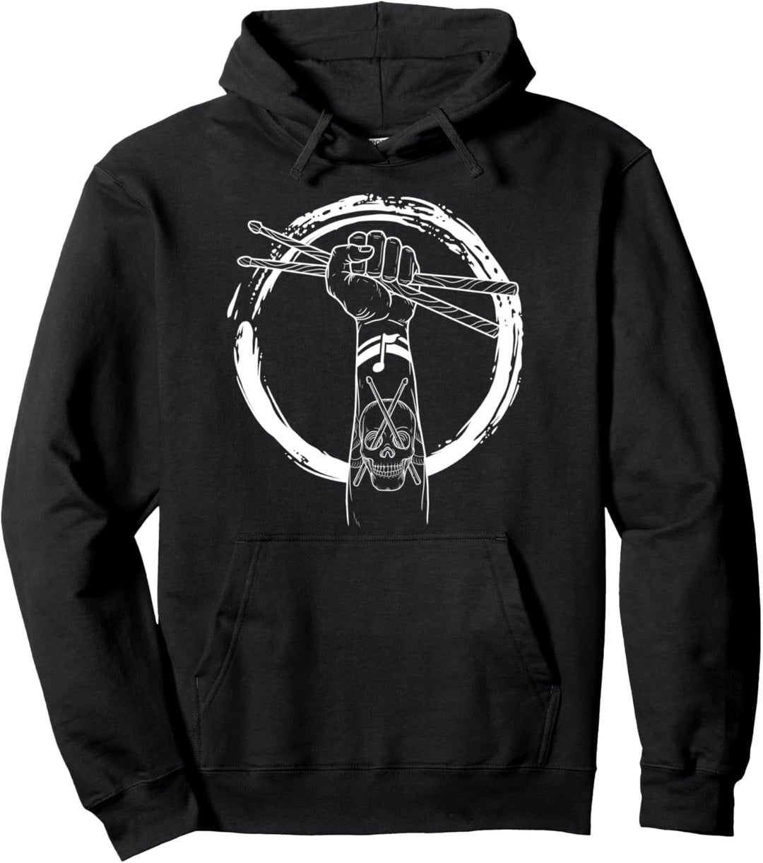 Drumsticks Schlagzeug Drummer Musiker Drums Pullover Hoodie
