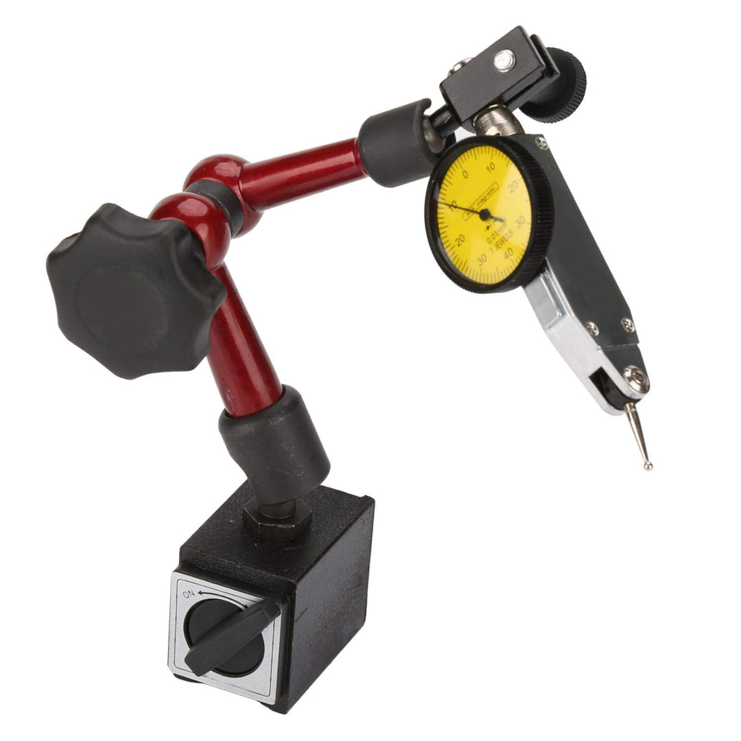 Messuhr mit Magnethalter 0~0,8 mm Magnet-Messstativ mit Messuhr Metall Flexible Starke Magnetische S