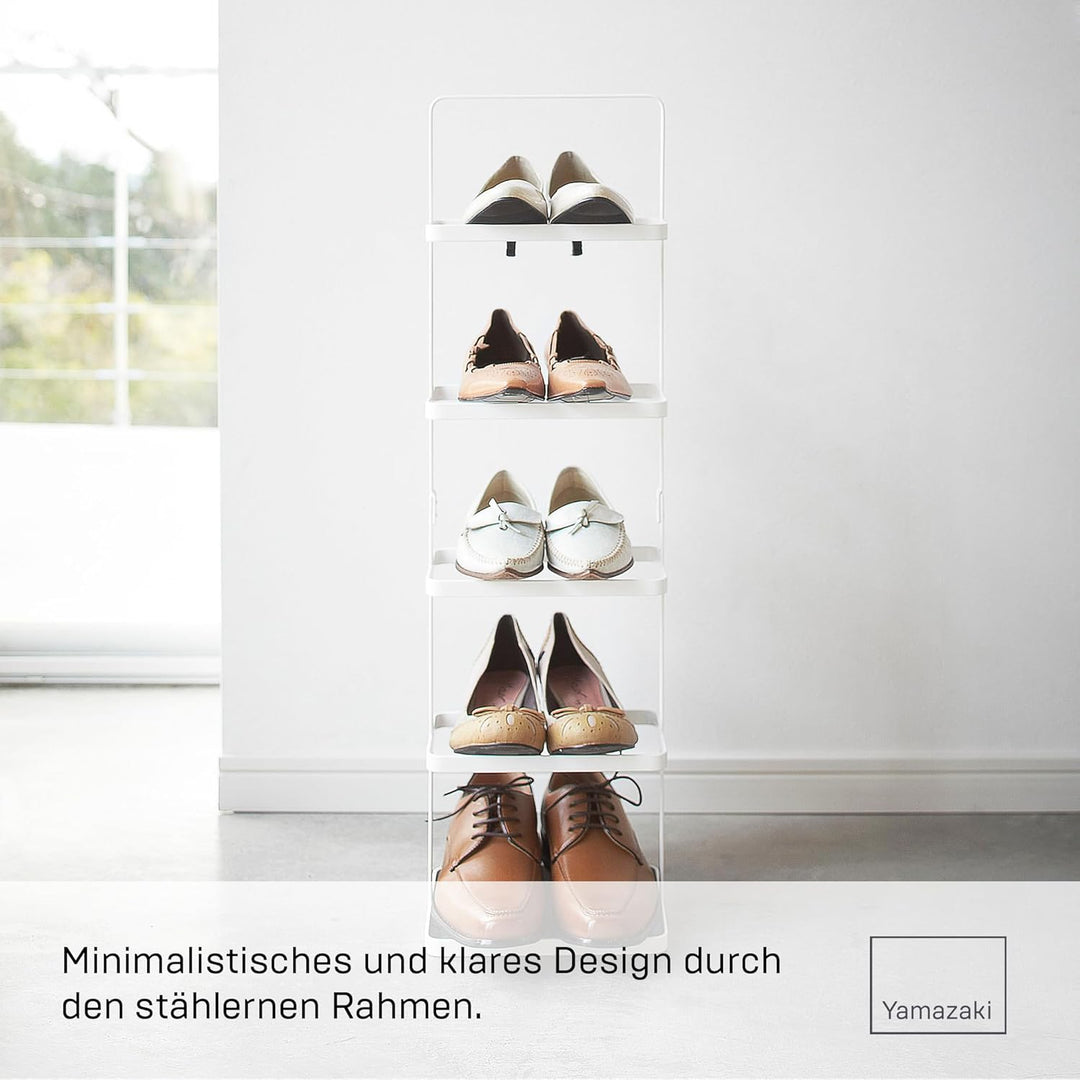 Shoe rack small - Tower - white Weiss Single, Weiss Single