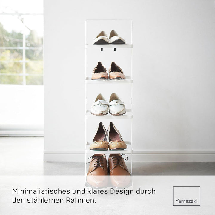 Shoe rack small - Tower - white Weiss Single, Weiss Single