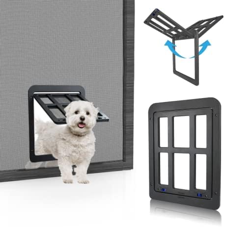 PETLESO Haustierklappe für Fliegengitter Hundeklappe mit Magneten Katzenklappe Fliegengittertür Einf