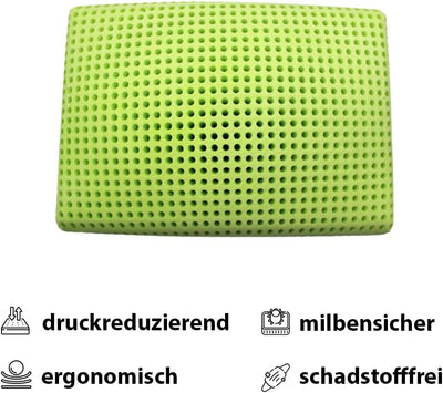 MAPE Duftkissen Nackenstützkissen viscoelastischer Thermo-Soft-Schaum Kissen 100% Baumwollbezug. Ger